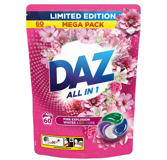Limited Edition Pink Explosion All-in-1 Washing Pods – 60 Washes for Whites & Colours