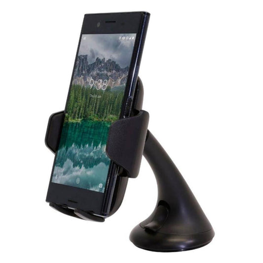 Car Window Mount Phone Holder – 360° Rotation, Magnetic Grip, Cable Clip