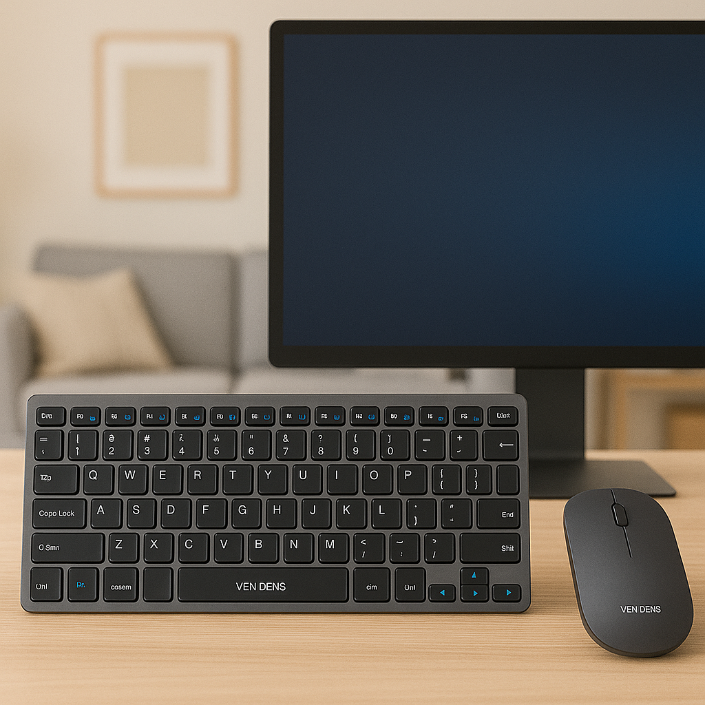 Wireless Keyboard & Mouse Set – Slim 2.4GHz USB Combo for Windows & Mac