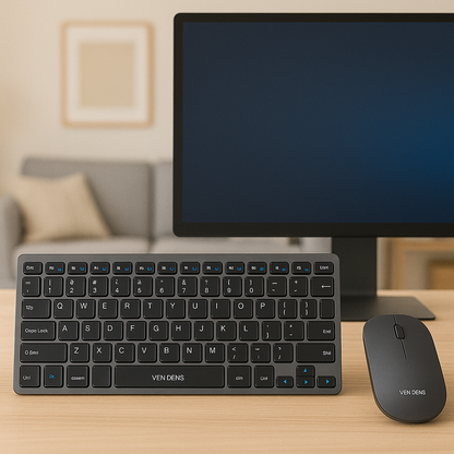 Wireless Keyboard & Mouse Set – Slim 2.4GHz USB Combo for Windows & Mac