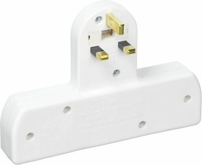 3-Way Moulded Cable-Free Adaptor – Compact Power Splitter