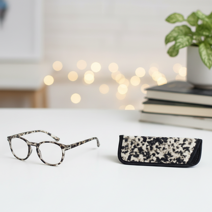 Leopard Print Reading Glasses +2.00 +2.50 +3.00 +3.50 Stylish Eyewear with Case