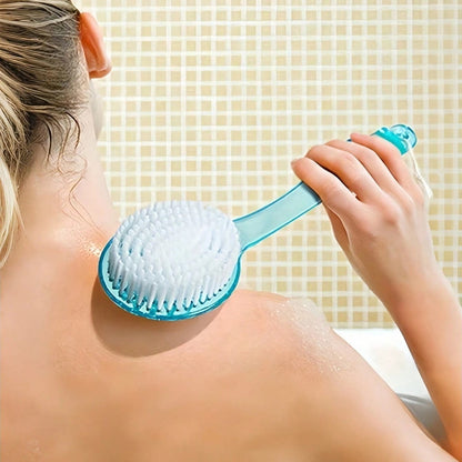 Bath & Shower Brush – Long Handle Exfoliating Body Scrub Brush
