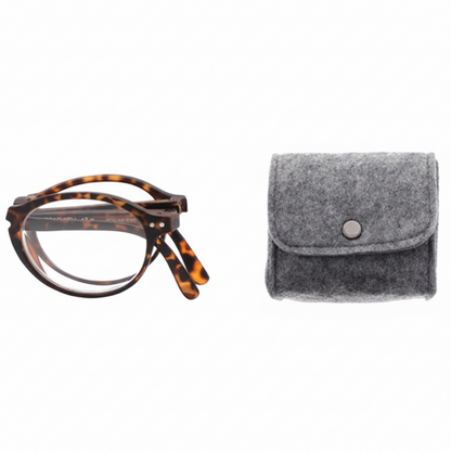 Portable Folding Reading Glasses with Grey Case +1.50 +2.00 +2.50 +3.00 +3.50