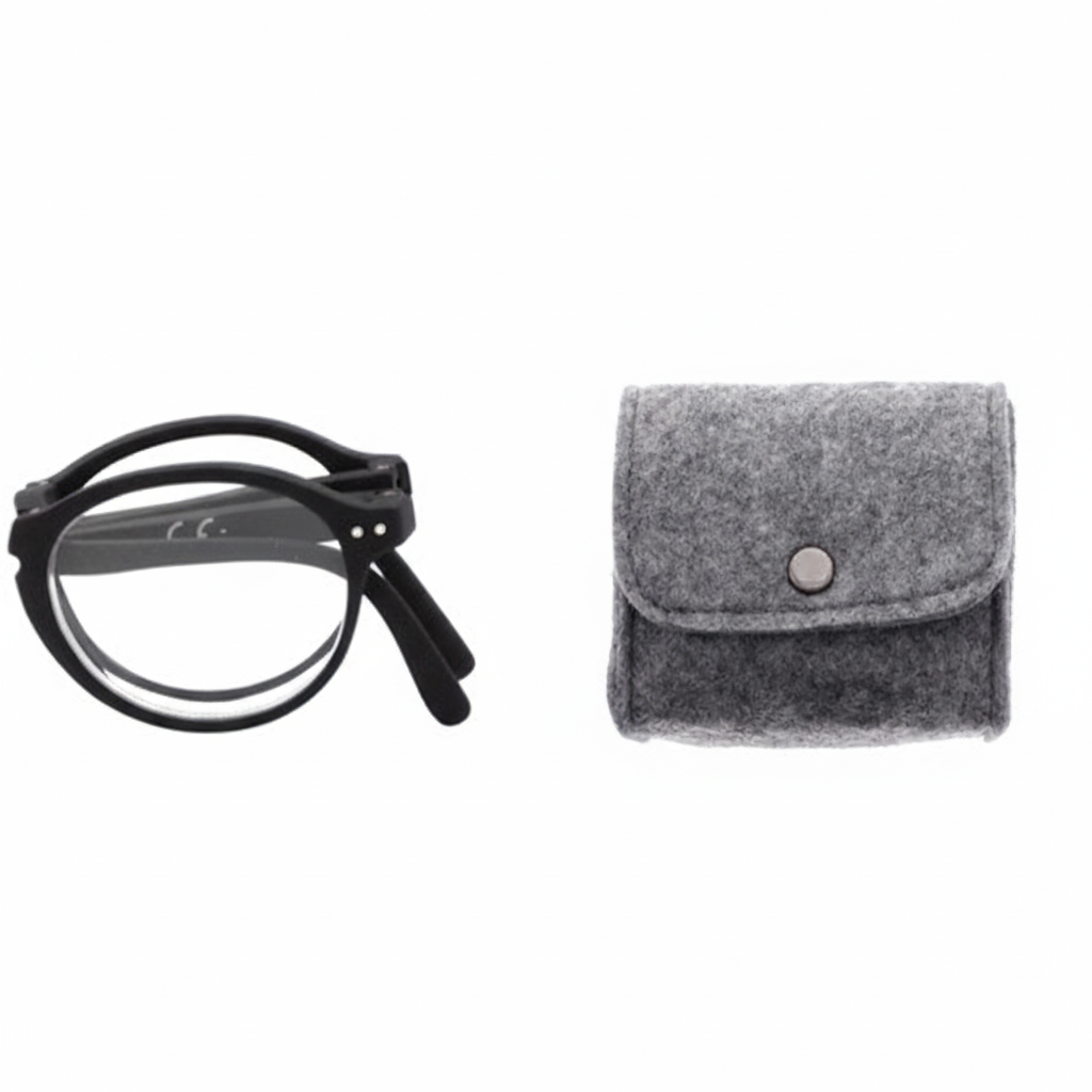 Portable Folding Reading Glasses with Grey Case +1.50 +2.00 +2.50 +3.00 +3.50