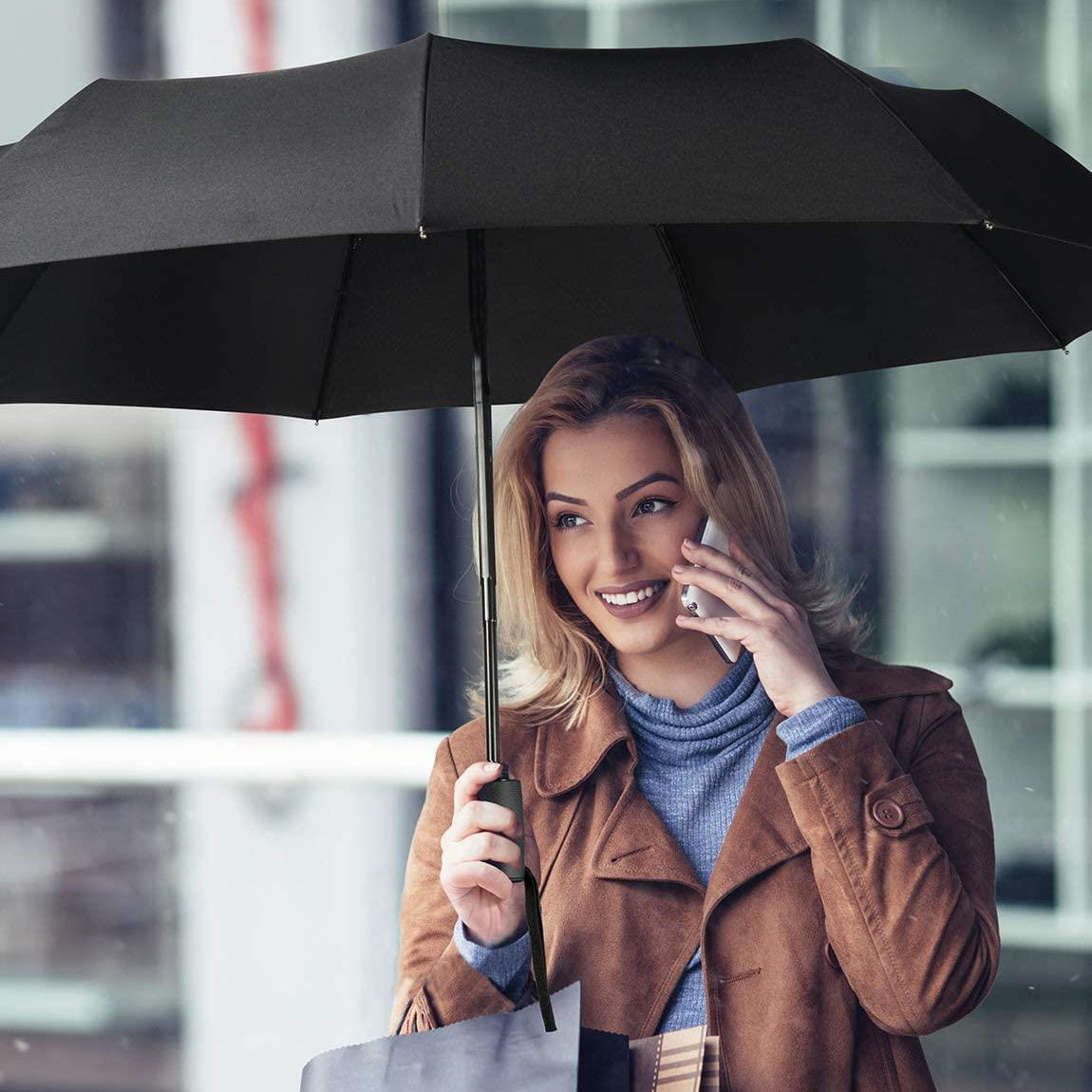 Ashley Summers Mini Travel Umbrella – Compact, Lightweight & Windproof for Summer, Rain & All Weather