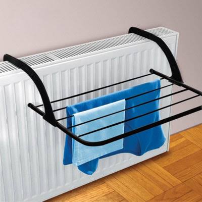 Ashley 5 Bar Black Radiator Airer, Space-Saving Clothes Drying Rack, Compact Radiator Airer for Laundry, Hanging Dryer Stand, Black Metal Airer Stand