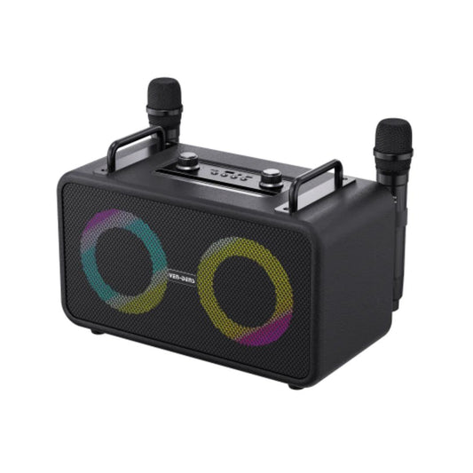 Portable Karaoke Speaker with Dual Wireless Mics – Water-Resistant & Rechargeable