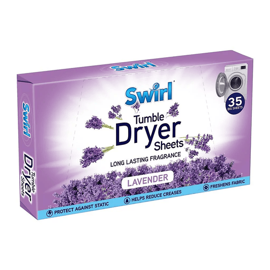 Lavender Dryer Sheets (35 Pack) – Static-Control & Wrinkle Reduction