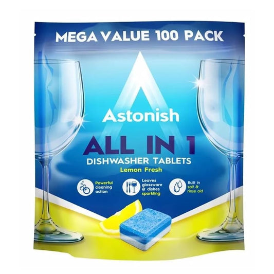 All-in-1 Dishwasher Tablets – Lemon Fresh, 100 Pack