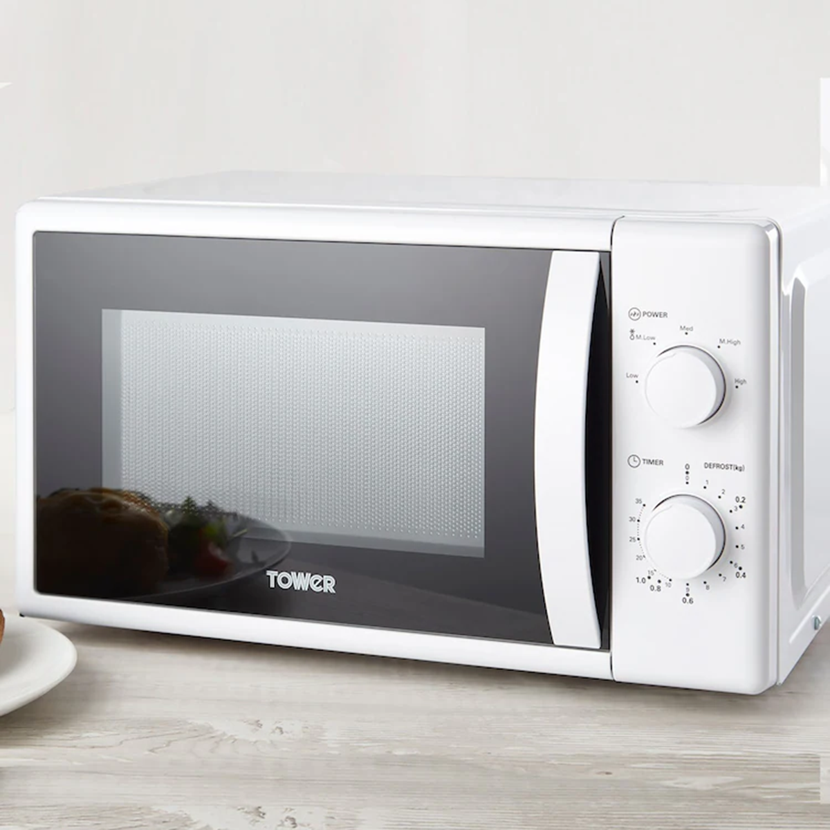 20L Manual Microwave Oven – 700W Compact Countertop Kitchen Cooker