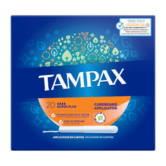 Super Plus Tampons – Heavy Flow Protection (Pack of 20)